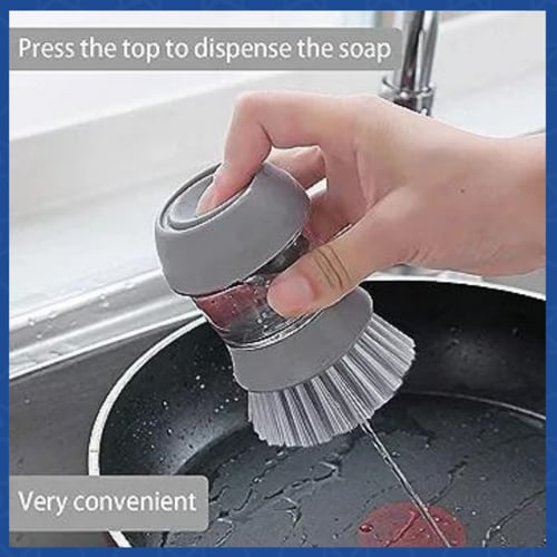 فرشاة تنظيف مع صينية تنقيط