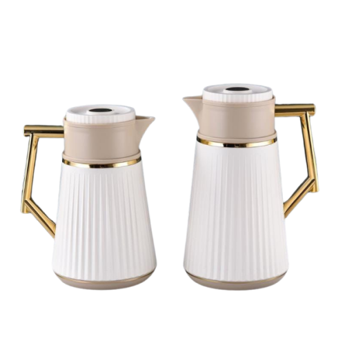 طقم ترمس بيج فاتح للشاي والقهوة من رويال كاميل 021...