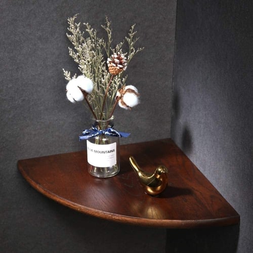 رف زاوية خشبي