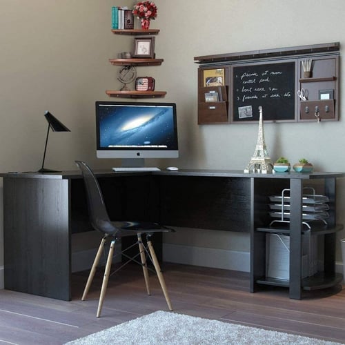 رف زاوية خشبي