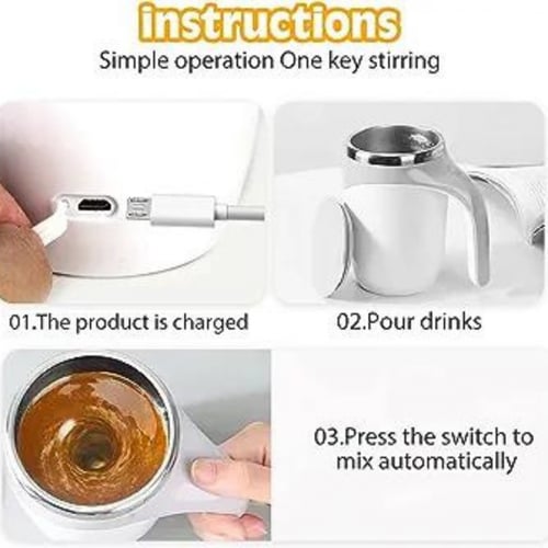 كوب مغناطيسي ذاتي التحريك بشحن USB