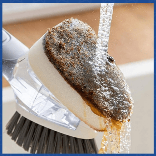 فرشاة أطباق مع موزع للصابون