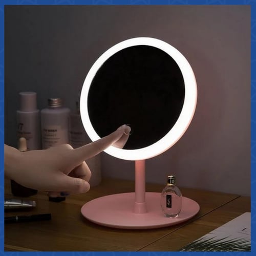 حامل مرآة أنيقة 48 إضاءة ليد