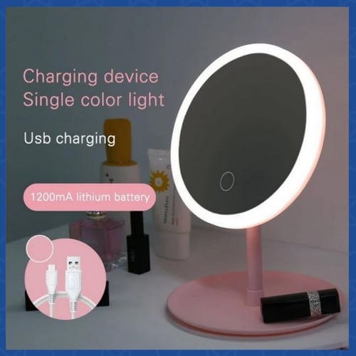 حامل مرآة أنيقة 48 إضاءة ليد