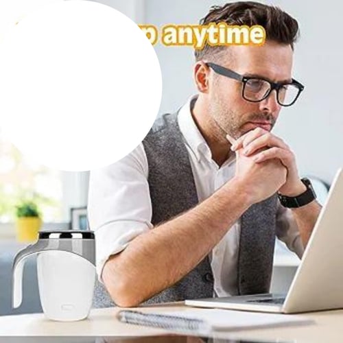 كوب مغناطيسي ذاتي التحريك بشحن USB