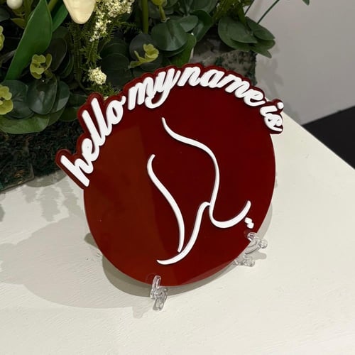 اكريلك اسم البيبي (بارز 3D) يتوفر بعد العيد