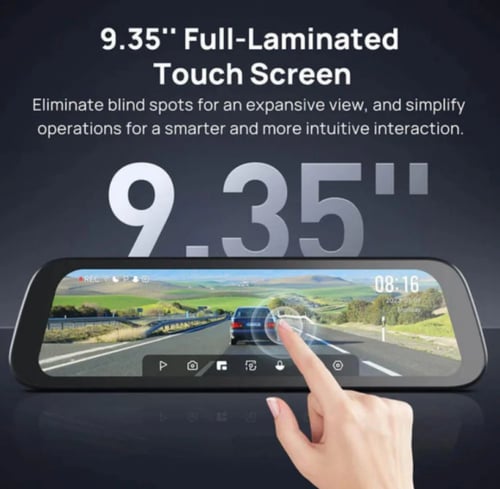 داش كام على المرايا شاومي 70mai S500 أمامي و خلفيل...