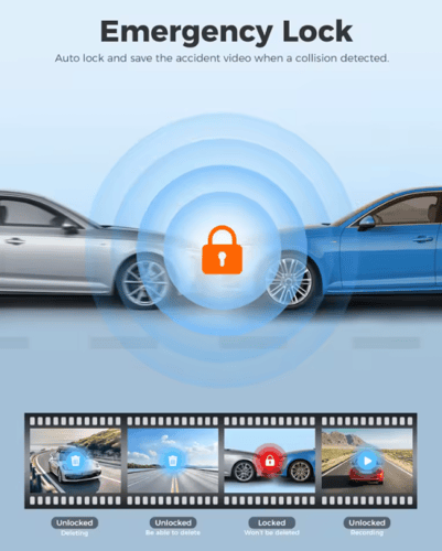 داش كام M580 بشاشة لمس وـ 3 كاميرات: امامي - خلفي...