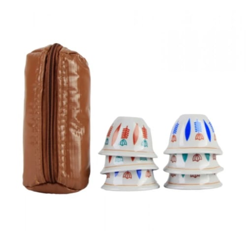 شنطة رحلات عزبة شاي وقهوه مكتملة بطانة PVC عدد 28...