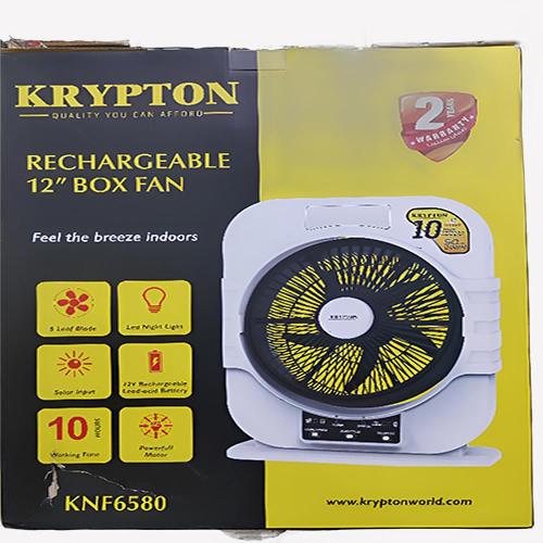 مروحة كريبتون مربعة قابلة للشحن 5 شرايح