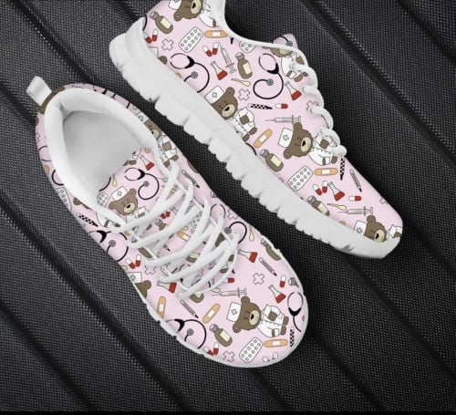 حذاء مريح برسومات طبية