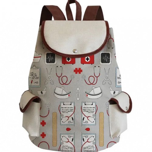 حقيبة ظهر برسومات طبية