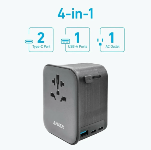 فيش سفر انكر متعدد المداخل بقوة 65 واط بمنفذين يو...