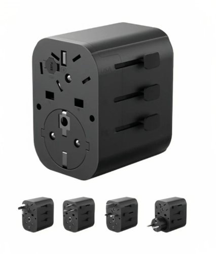 فيش سفر متعدد المداخل انكر بقوة 30 واط - اسود