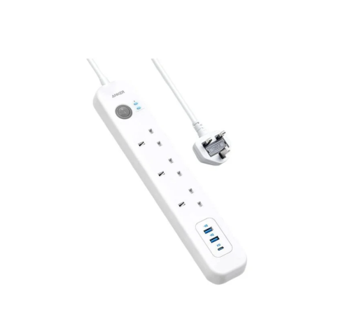 توصيلة انكر 3 منافذ طاقة ومنفذين USB ومنفذ PD بقوة...