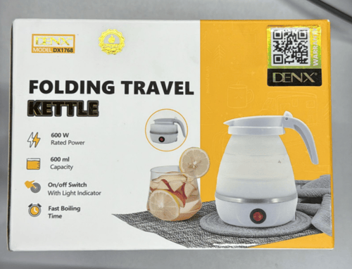 غلاية كهربائية قابلة للطي للسفر والرحلات بقوة 600...