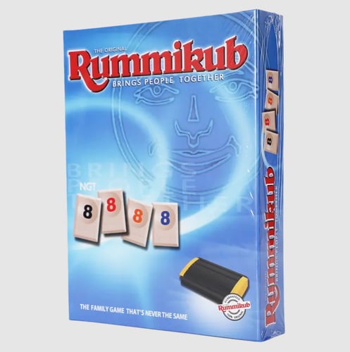 لعبة Rummikub لعبة لوحية عائلية جماعية حجم كبير 6...