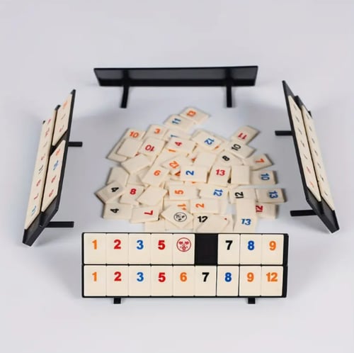 لعبة Rummikub لعبة لوحية عائلية جماعية حجم كبير