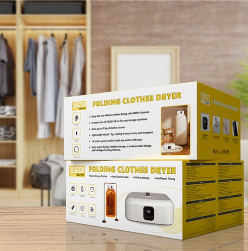مجفف ملابس قابل للطي بقوة 600 واط من دينكس DX2571