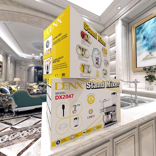 عجانة كهربائية ومحضر طعام وفرامة لحم 3 في 1 بسعة 5...