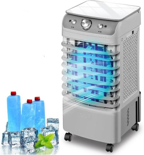 مكيف هواء صحراوي بسعة 6 لتر مزود بكفرات لسهولة الت...