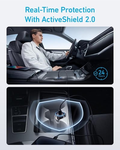 محول شاحن سيارة USB C، شاحن USB انكر 52.5 واط، شاح...