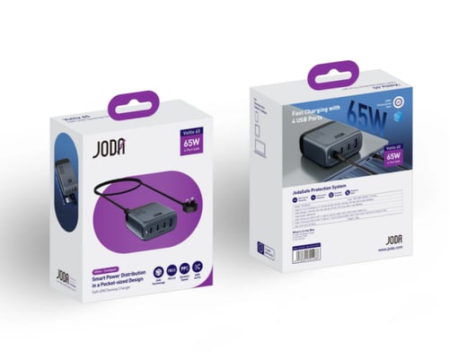 شاحن مكتبي بـ3 منافذ تايب سي ومنفذ يو اس بي بقوة 6...