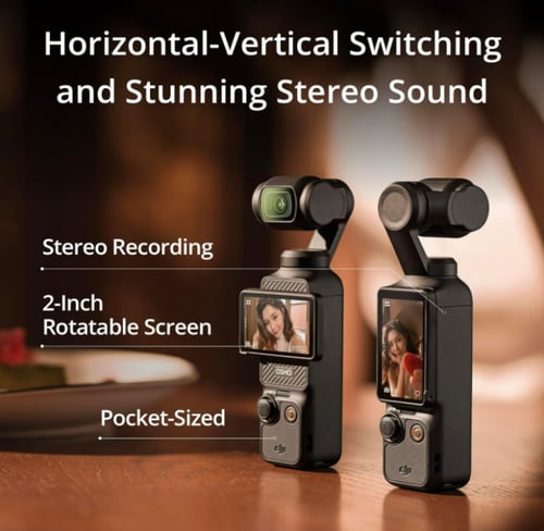 كاميرا دي جي اي اوسمو بوكيت 3 كومبو كاميرا صغيرة ل...