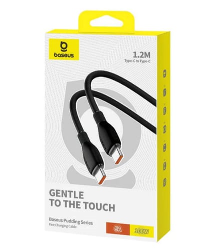 كيبل شحن تايب سي سريع و بقوة 100 واط Type-C to Typ...