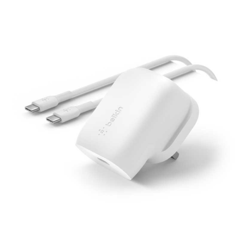 بوكس الشحن شاحن جداري بيلكن بقوة 30 واط مع سلك تاي...