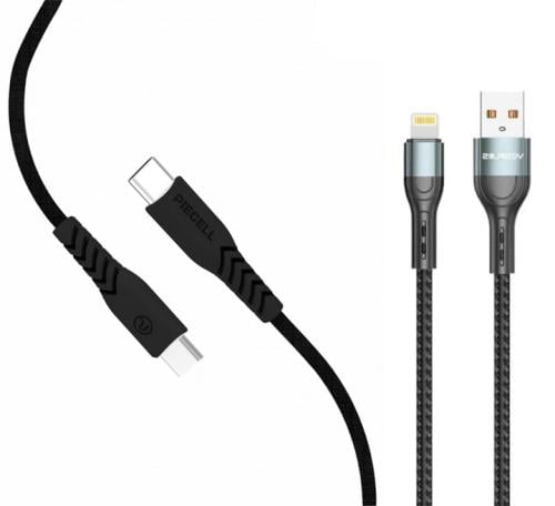 كيبل شحن USB الى ايفون + كيبل تايب سي تايب سي من ب...