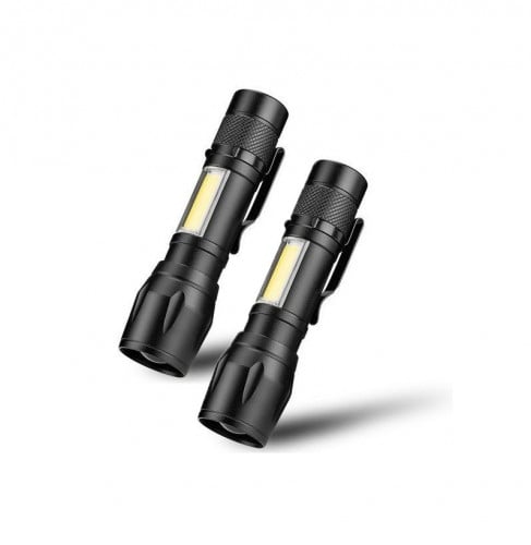 2 كشاف LED شحن USB بإضاءة جانبية C83 مقاس 11