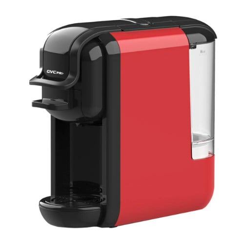 صانعة القهوة اسبريسو 3 في 1 من جي في سي برو , احمر...