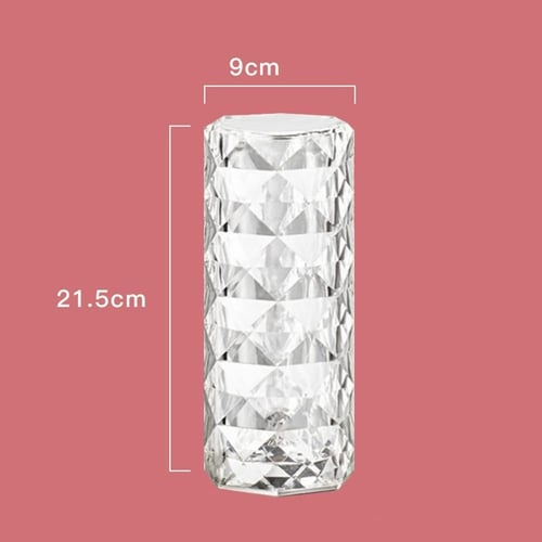 ابجورة اضاءة طاولة كرستالية LED 360ْ تعمل بالشحن م...