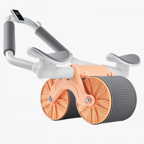 عجلة تمارين البطن مع ارتداد تلقائي ودعم للكوع مزود...