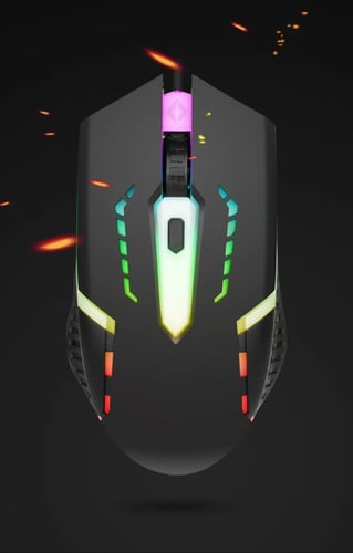 ماوس وكيبورد جيمنج مخصصة للألعاب مزود بإضاءات ليد...