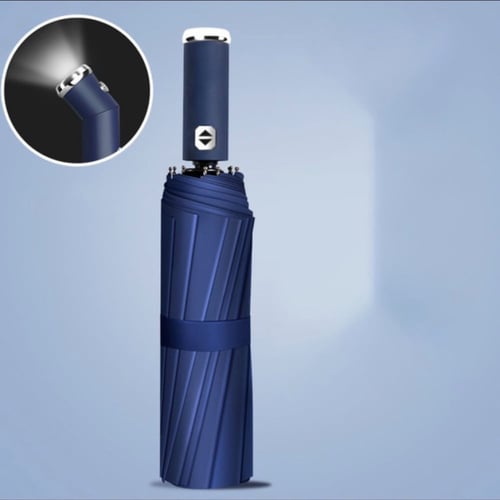 مظلة مطر شخصية ذكية مزودة بكشاف اضاءة