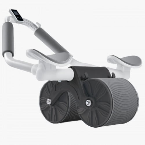 عجلة تمارين البطن مع ارتداد تلقائي ودعم للكوع مزود...