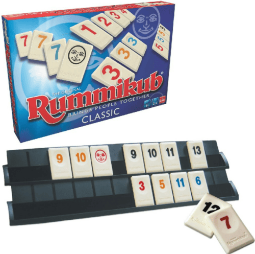 لعبة Rummikub لعبة لوحية عائلية جماعية حجم كبير 6...