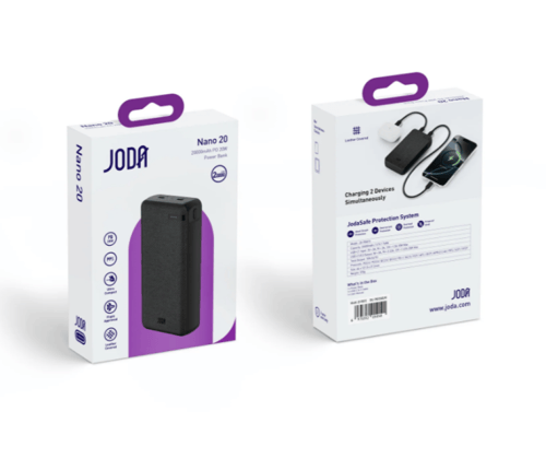 بطارية متنقلة باوربانك بمنفذين PD تايب سي سعة 2000...