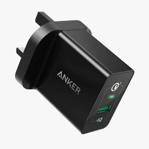 شاحن جداري بمنفذ USB بتقنية كوالكم يدعم الشحن السر...