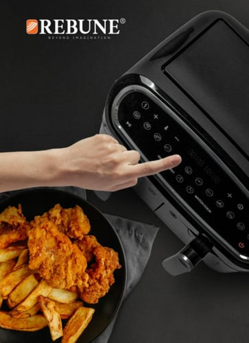 قلاية هوائية كهربائية من ريبون 9 لتر ، 1400 واط RE...