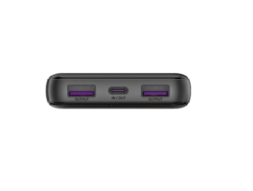 بطارية باوربانك بمنفذ PD تايب سي ومنفذين USB سعة 1...