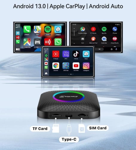 كارلينكت مشغل كاربلاي Carplay لاسلكي للسيارة نظام...