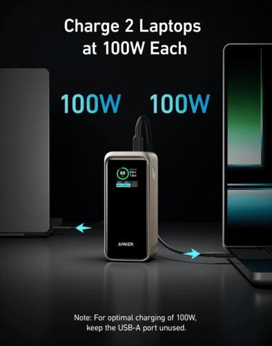 بطارية متنقلة انكر 735 بسعة 20000 ملي امبير بقوة 2...