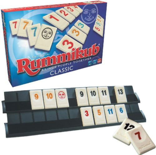 لعبة Rummikub لعبة لوحية عائلية جماعية حجم كبير