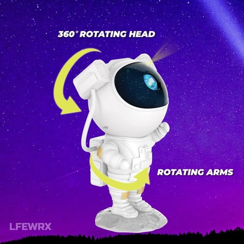 اضاءة رائد الفضاء جهاز عرض جالكسي بإضاءة LED بتصمي...