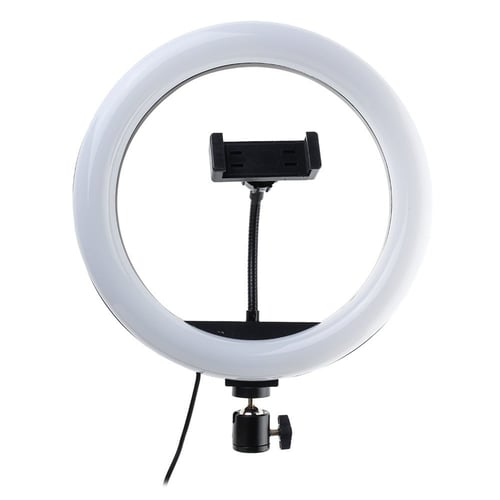 حلقة اضاءه مدمج فيها 12 لون مع مثبت للجوال للبث وا...