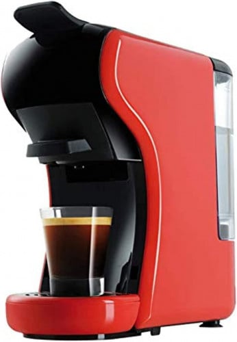 صانعة القهوة اسبريسو 3 في 1 من جي في سي برو , احمر...