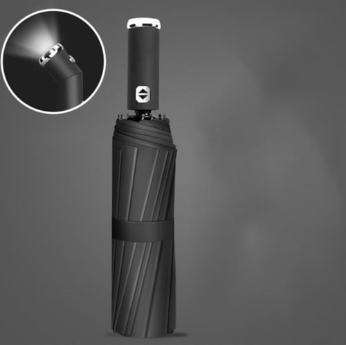 مظلة مطر شخصية ذكية مزودة بكشاف اضاءة